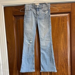 Abercrombie Kids Girls Light Blue Flare Jeans